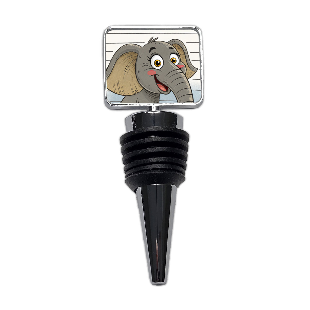 Elephant Mug Shot Wine Bottle Stopper