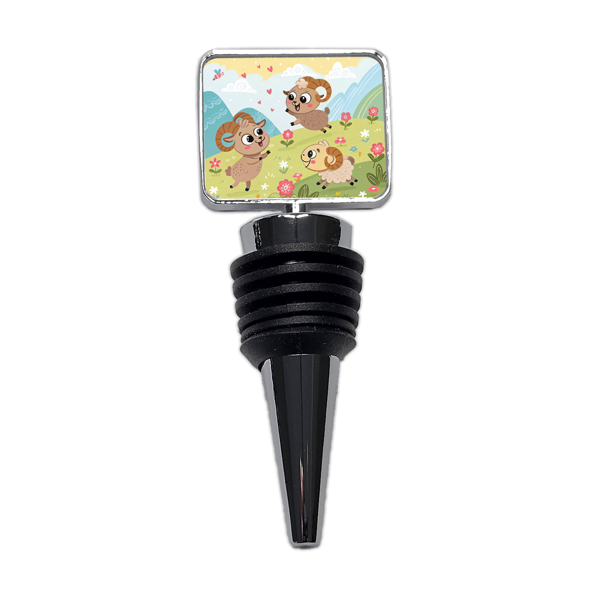 Kawaii Bighorn Sheep Wine Bottle Stopper