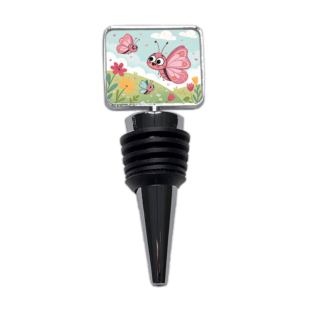 Kawaii Butterflies Wine Bottle Stopper