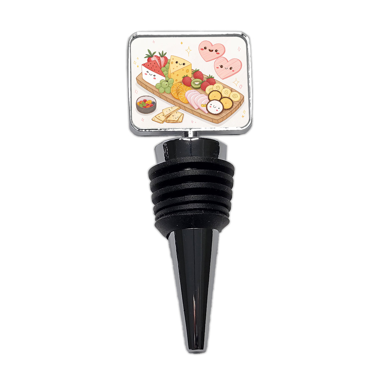 Kawaii Charcuterie Board Wine Bottle Stopper