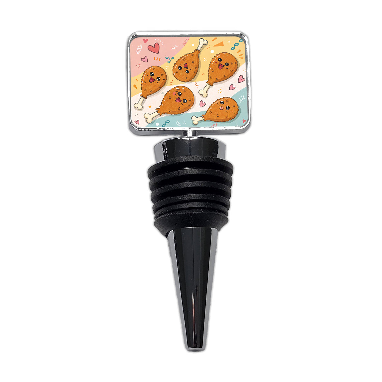 Kawaii Chicken Drumsticks Wine Bottle Stopper