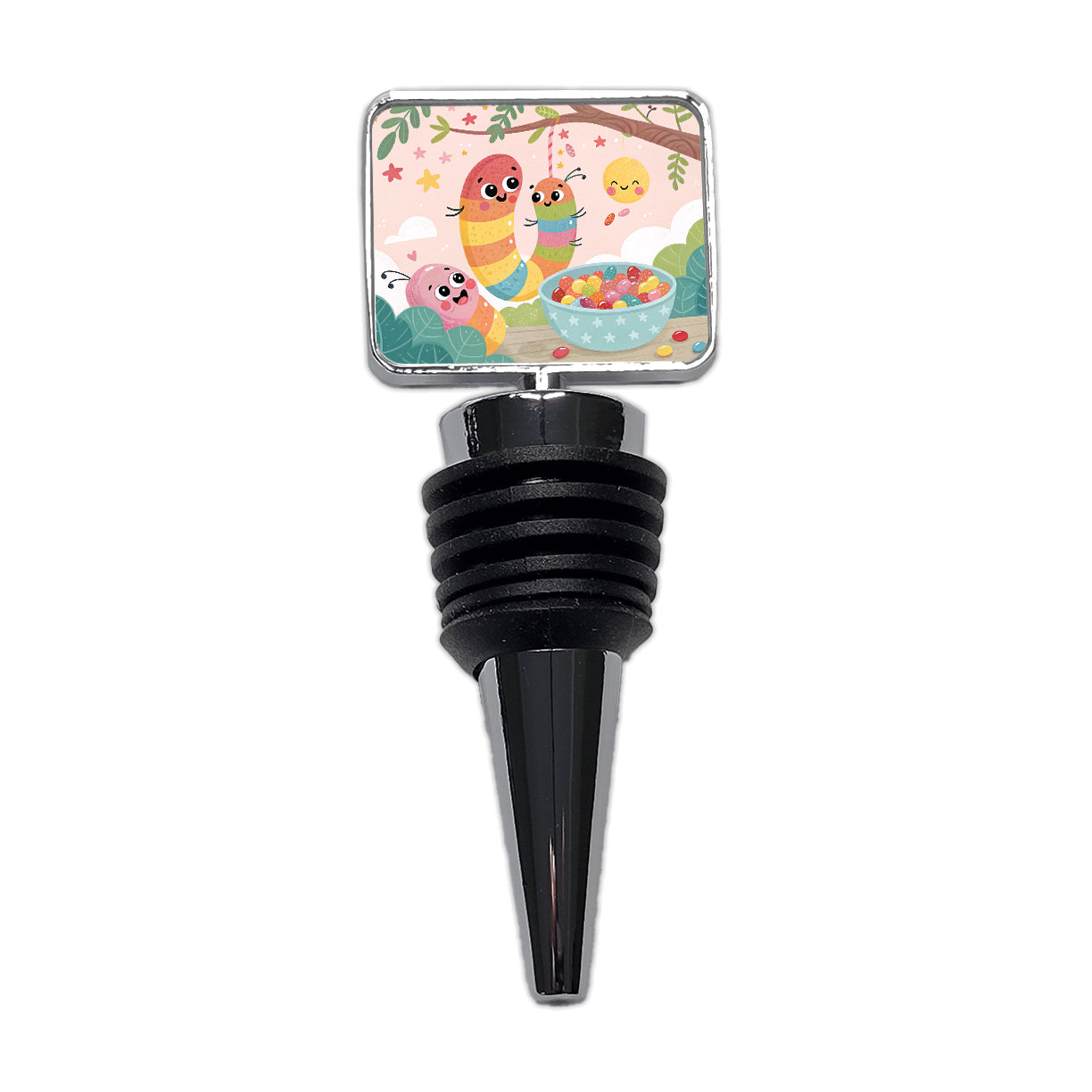 Kawaii Gummi Worms Jelly Beans Wine Bottle Stopper
