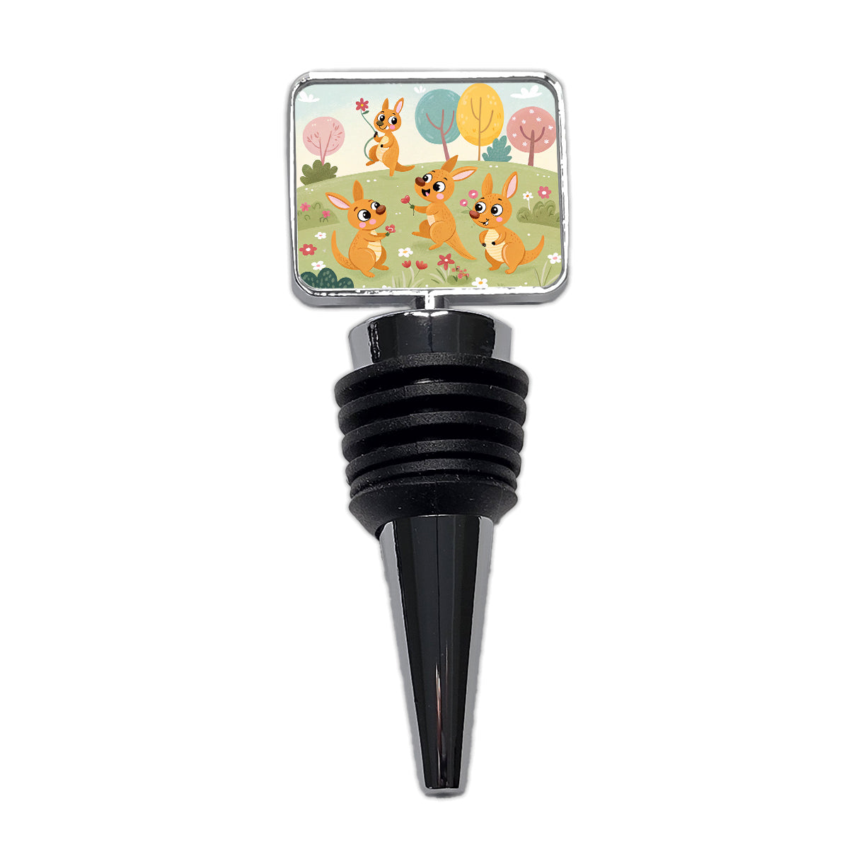 Kawaii Kangaroos Wine Bottle Stopper