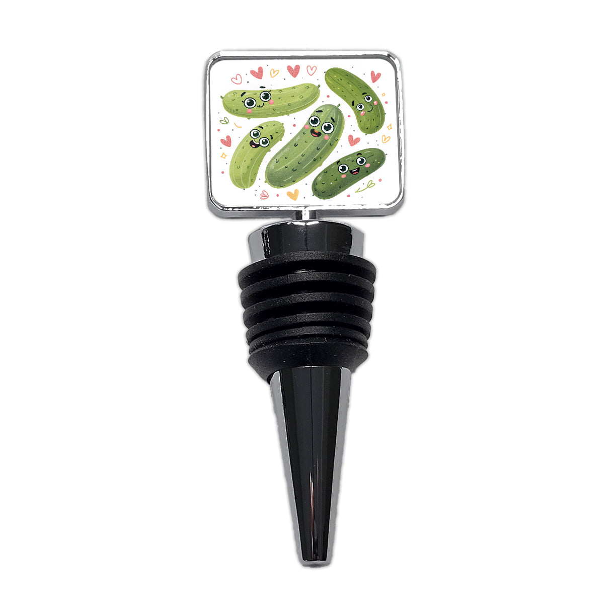 Kawaii Pickles Wine Bottle Stopper