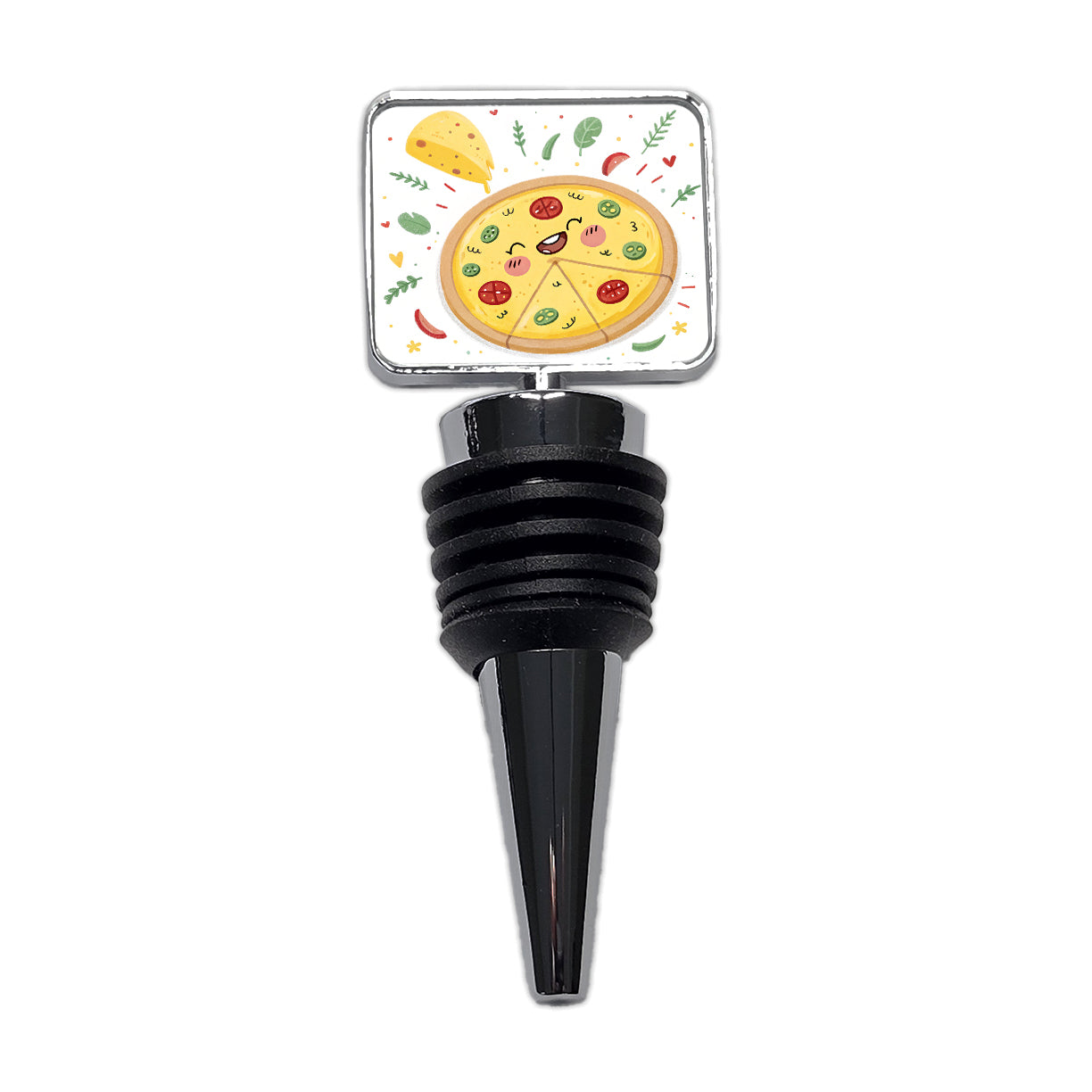 Kawaii Pizza Wine Bottle Stopper