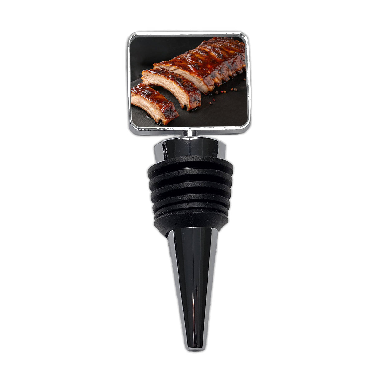 BBQ Baby Back Ribs Wine Bottle Stopper