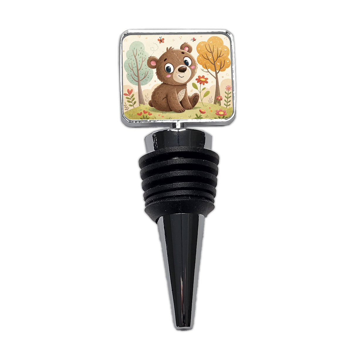 Bear Children's Illustration Style Wine Bottle Stopper