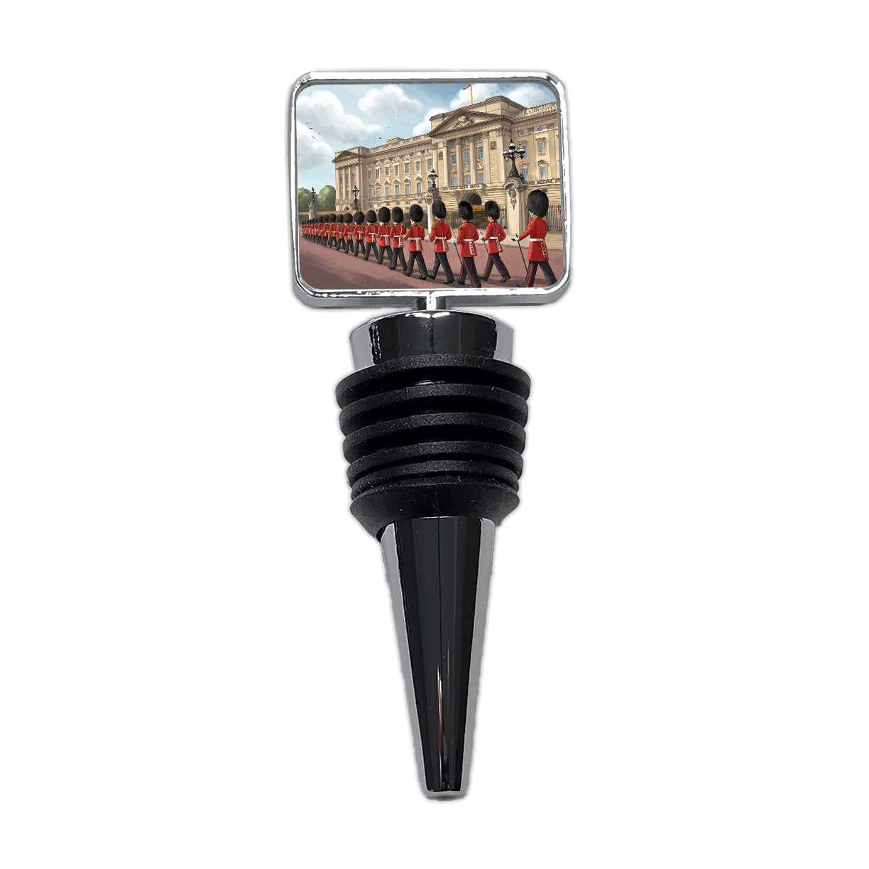 Changing Of The Guard At Buckingham Palace London England Wine Bottle Stopper