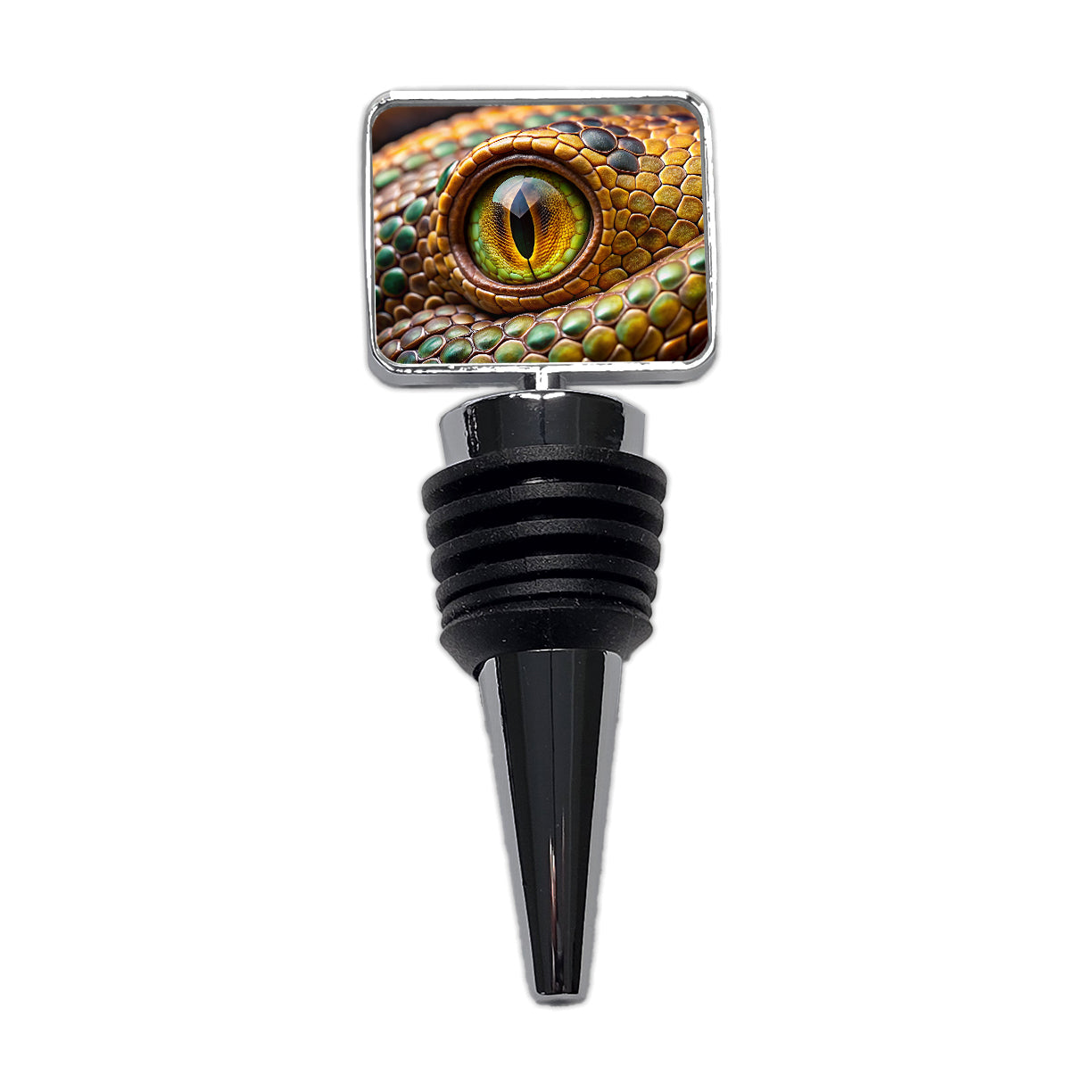Close-Up Of a Snake's Eye Reptile Wine Bottle Stopper