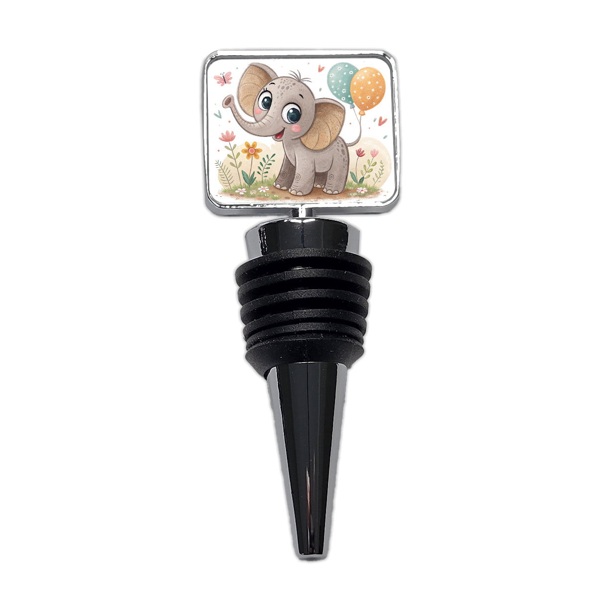 Elephant Children's Illustration Style Wine Bottle Stopper