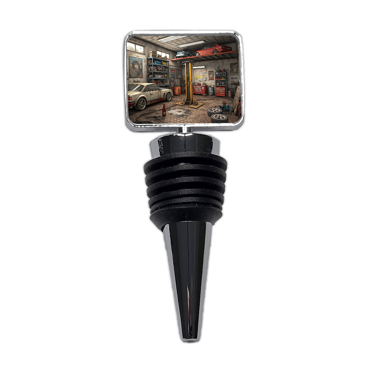 Mechanic Auto Garage Shop Wine Bottle Stopper