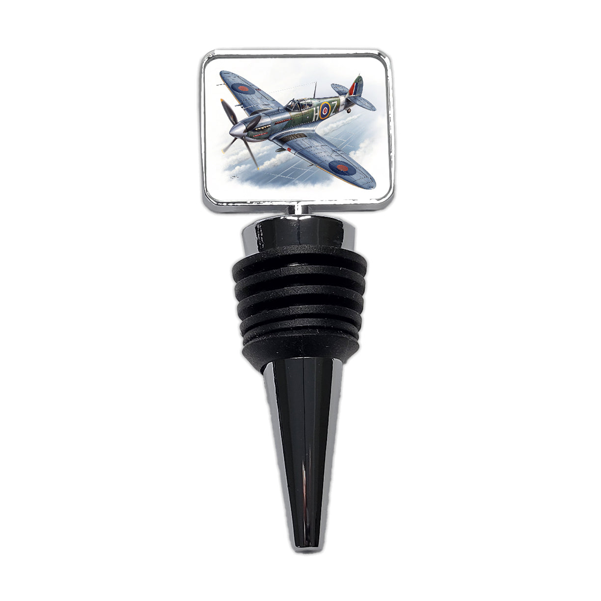 Spitfire WWII British Fighter Plane Wine Bottle Stopper