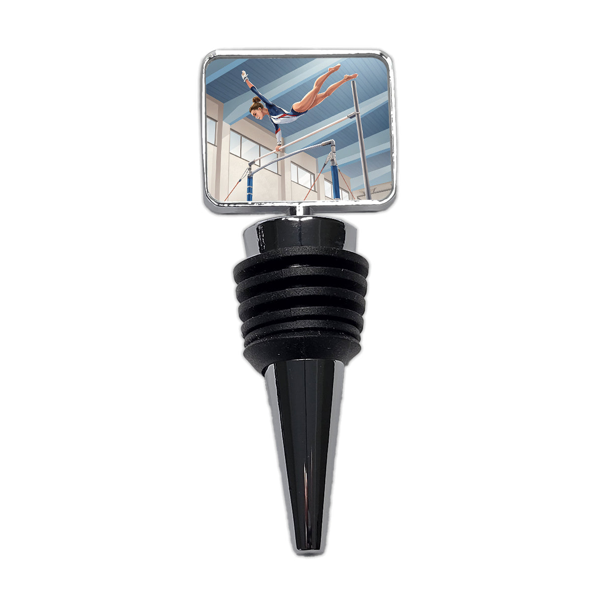 Women's Gymnastics Uneven Bars Wine Bottle Stopper
