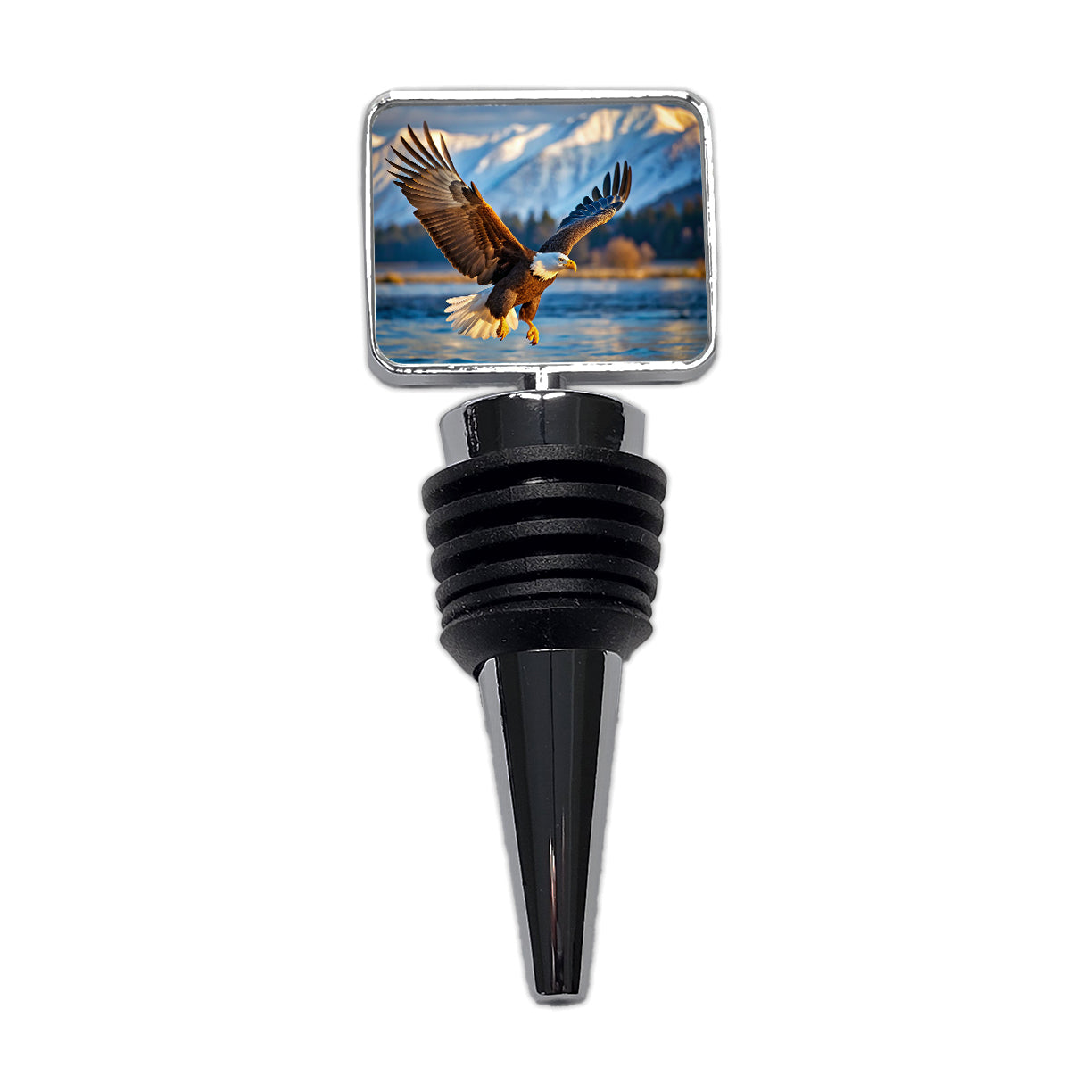 Bald Eagle Flying Raptor Bird Of Prey Wine Bottle Stopper