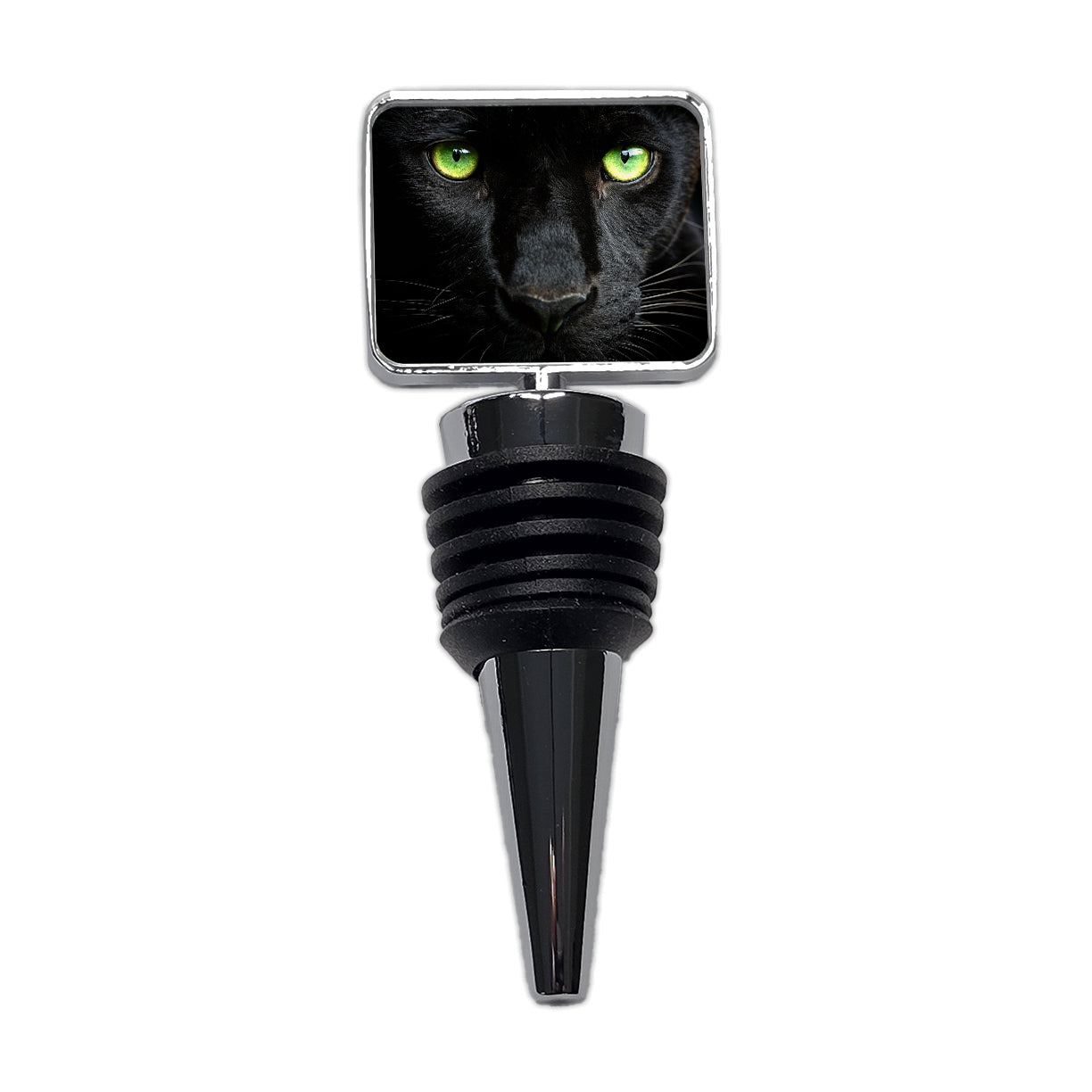 Black Panther Eyes Wine Bottle Stopper