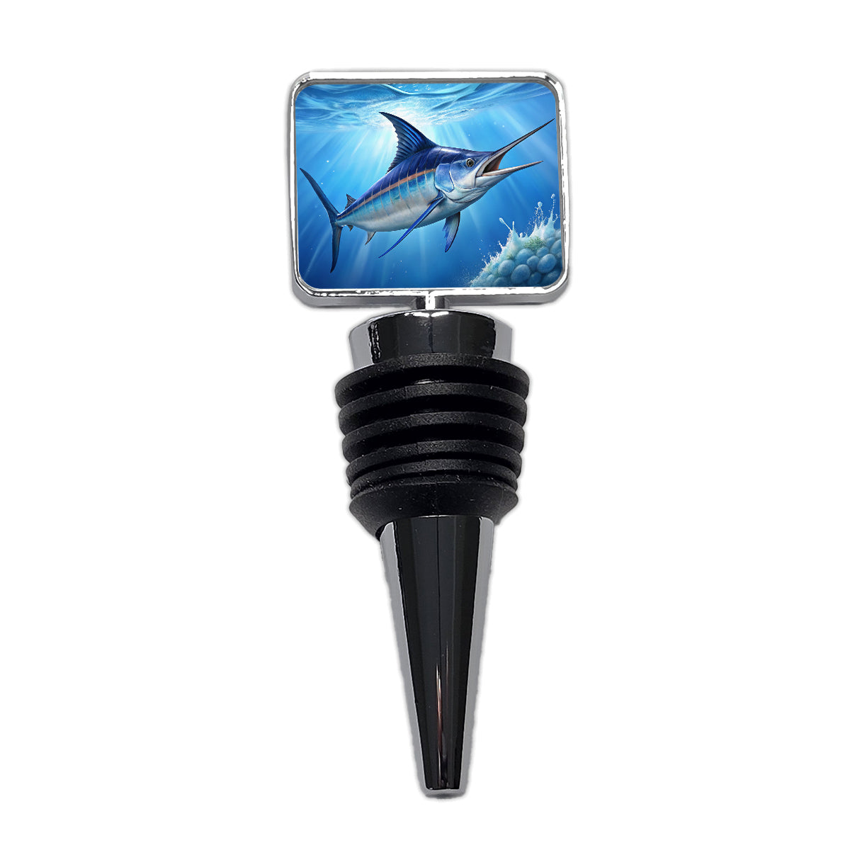 Blue Marlin Fish Wine Bottle Stopper