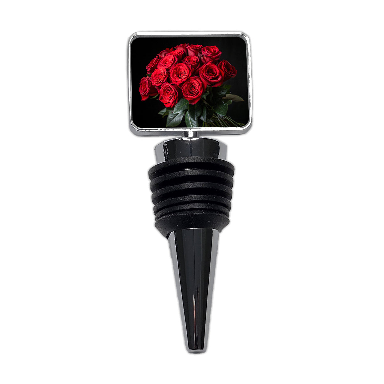 Bouquet Of Red Roses Love Valentine's Day Wine Bottle Stopper