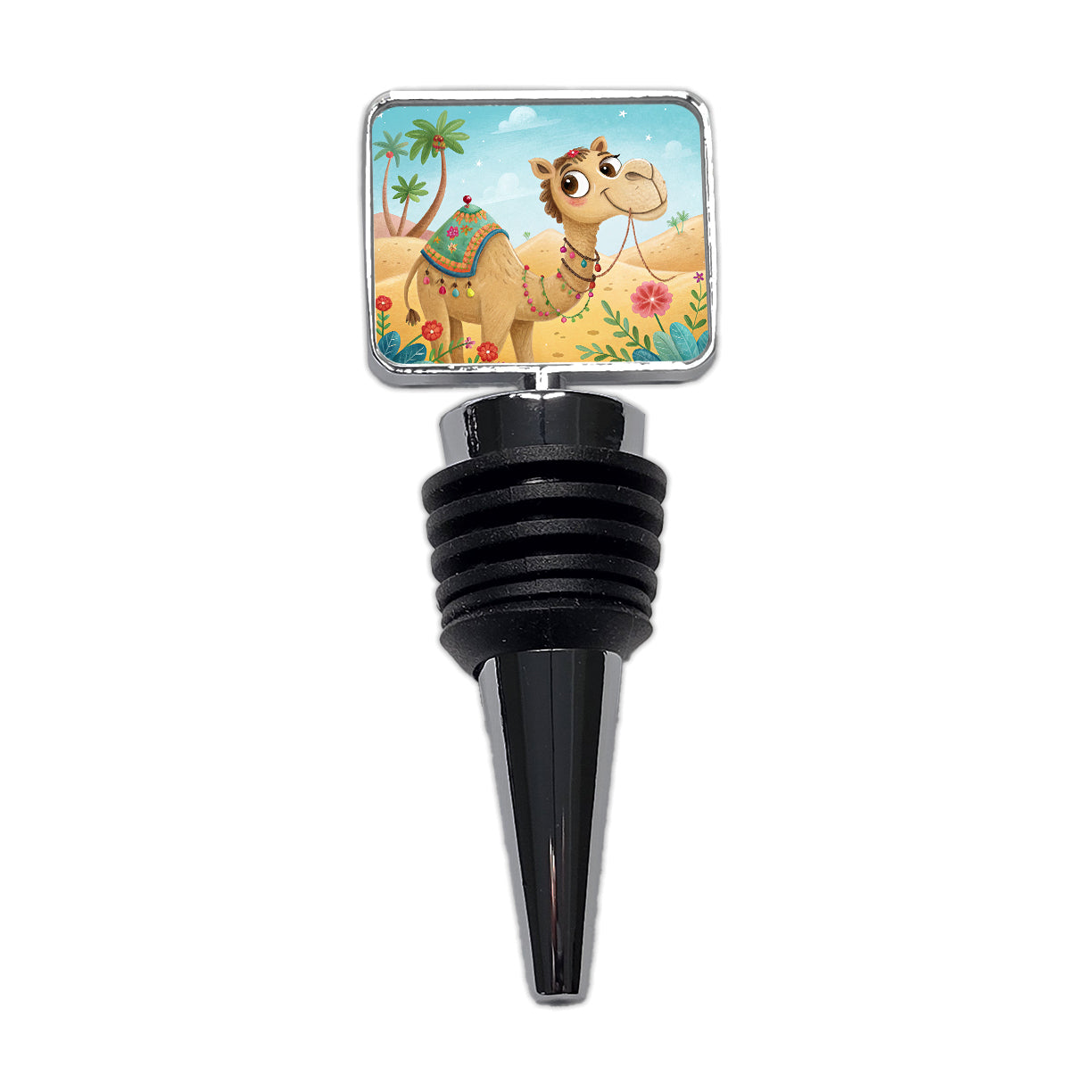 Camel Children's Illustration Style Wine Bottle Stopper