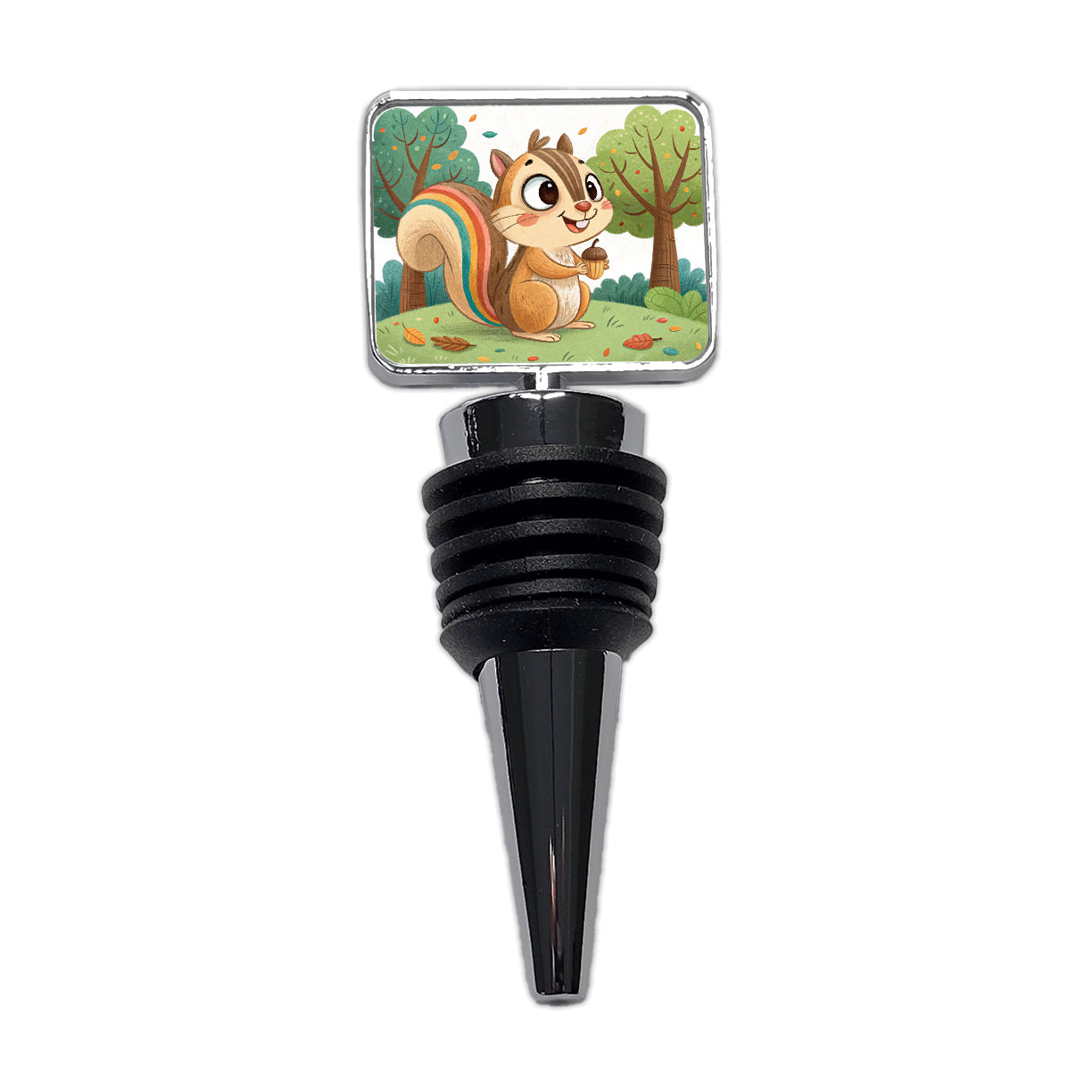 Chipmunk Children's Illustration Style Wine Bottle Stopper
