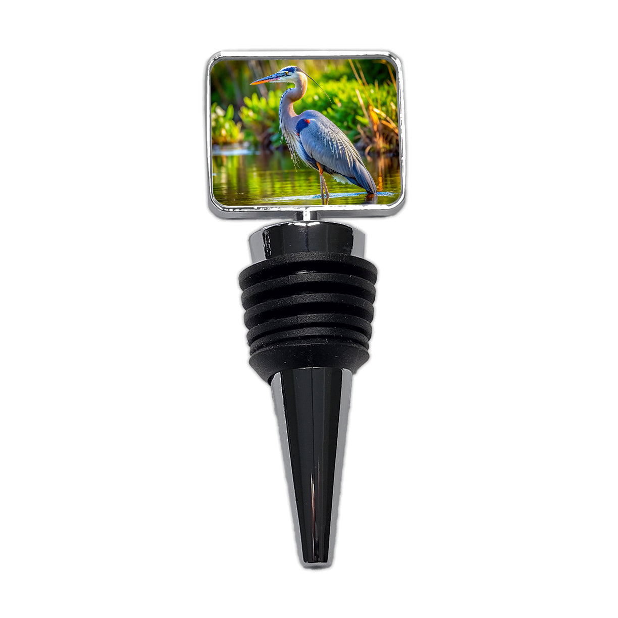 Great Blue Heron Wine Bottle Stopper