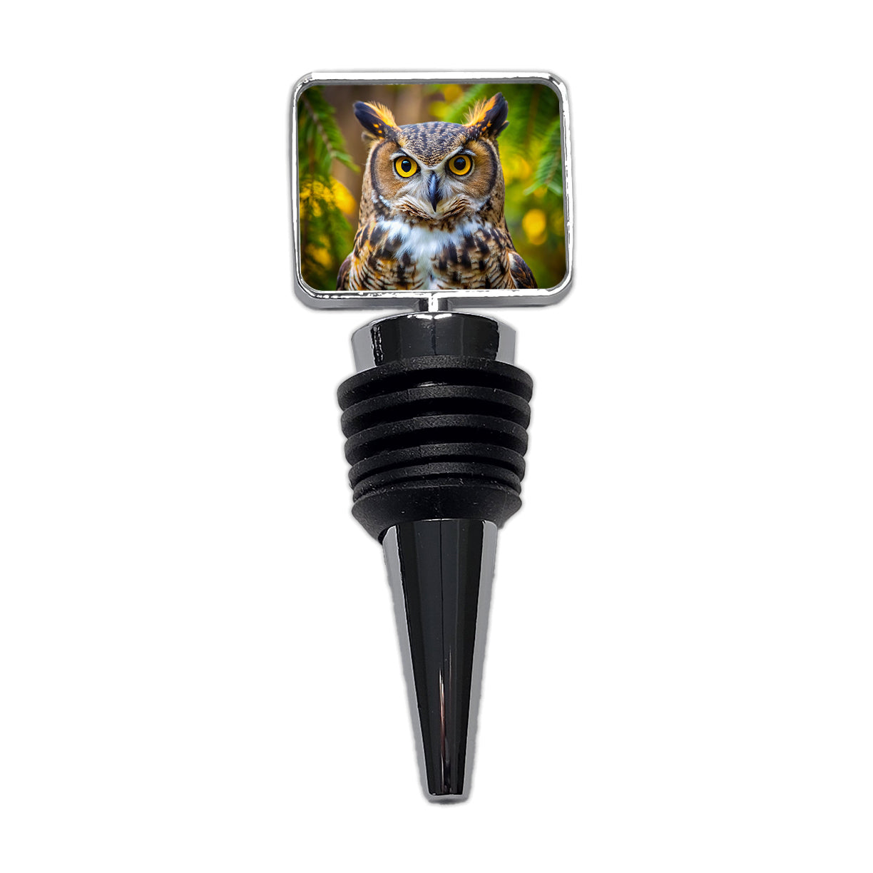 Great Horned Owl Raptor Bird Of Prey Wine Bottle Stopper