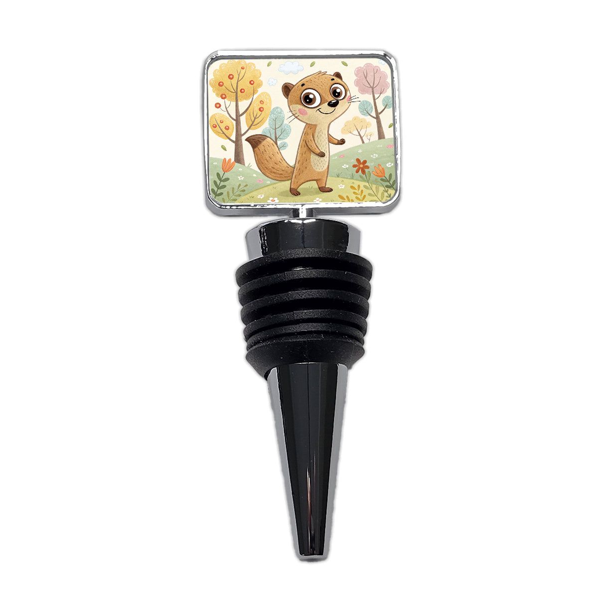 Mongoose Children's Illustration Style Wine Bottle Stopper