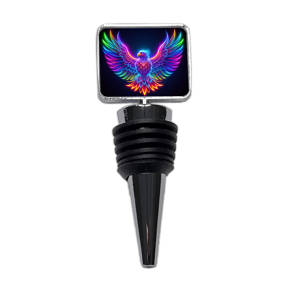 Neon Eagle Firebird Bird Wine Bottle Stopper