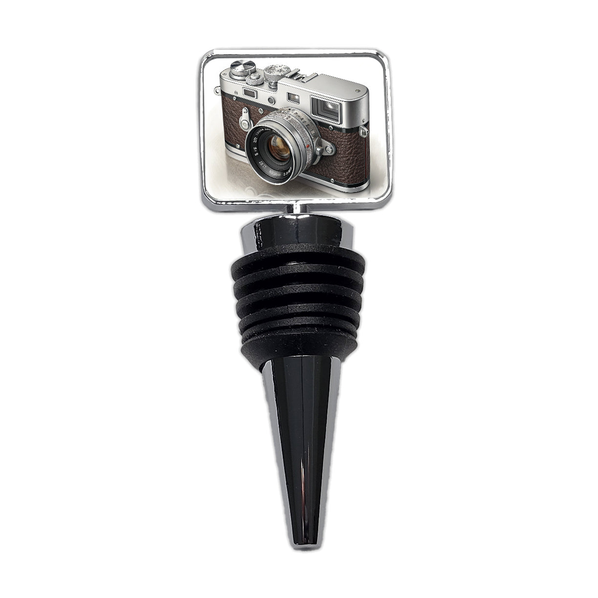 Retro 35mm Photography Camera Wine Bottle Stopper