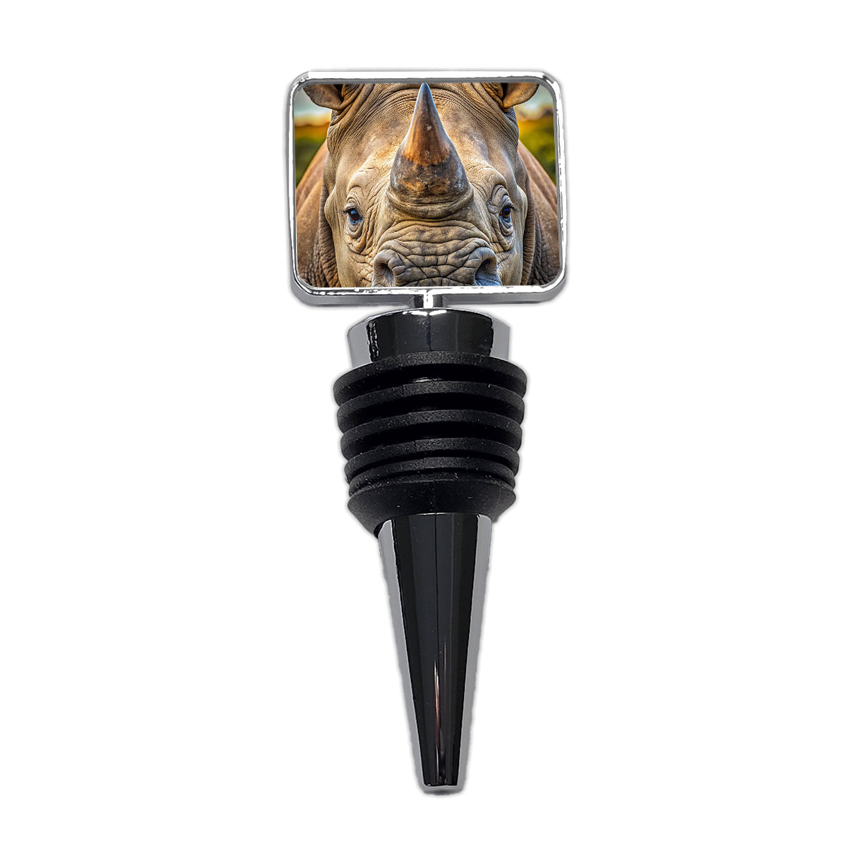 Rhinoceros Face Wine Bottle Stopper