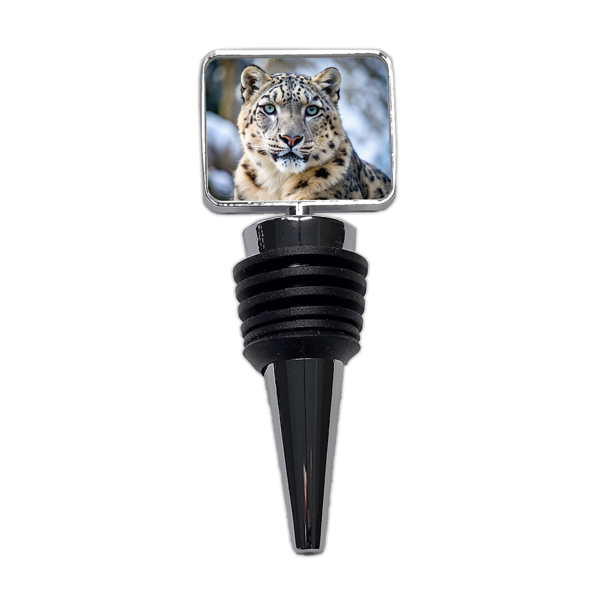 Snow Leopard Wine Bottle Stopper