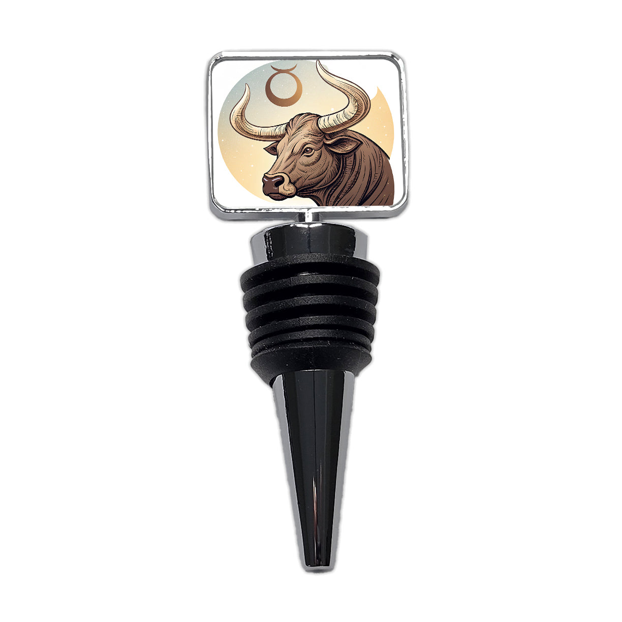 Zodiac Horoscope Symbol Taurus Bull Wine Bottle Stopper