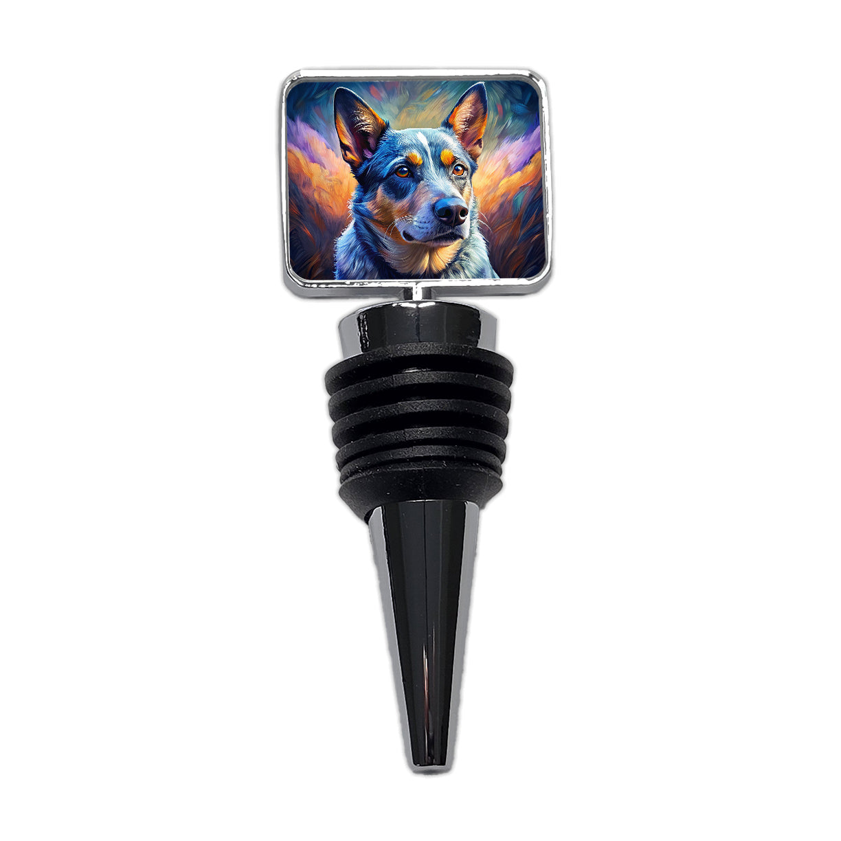 Australian Cattle Dog Pop Art Wine Bottle Stopper