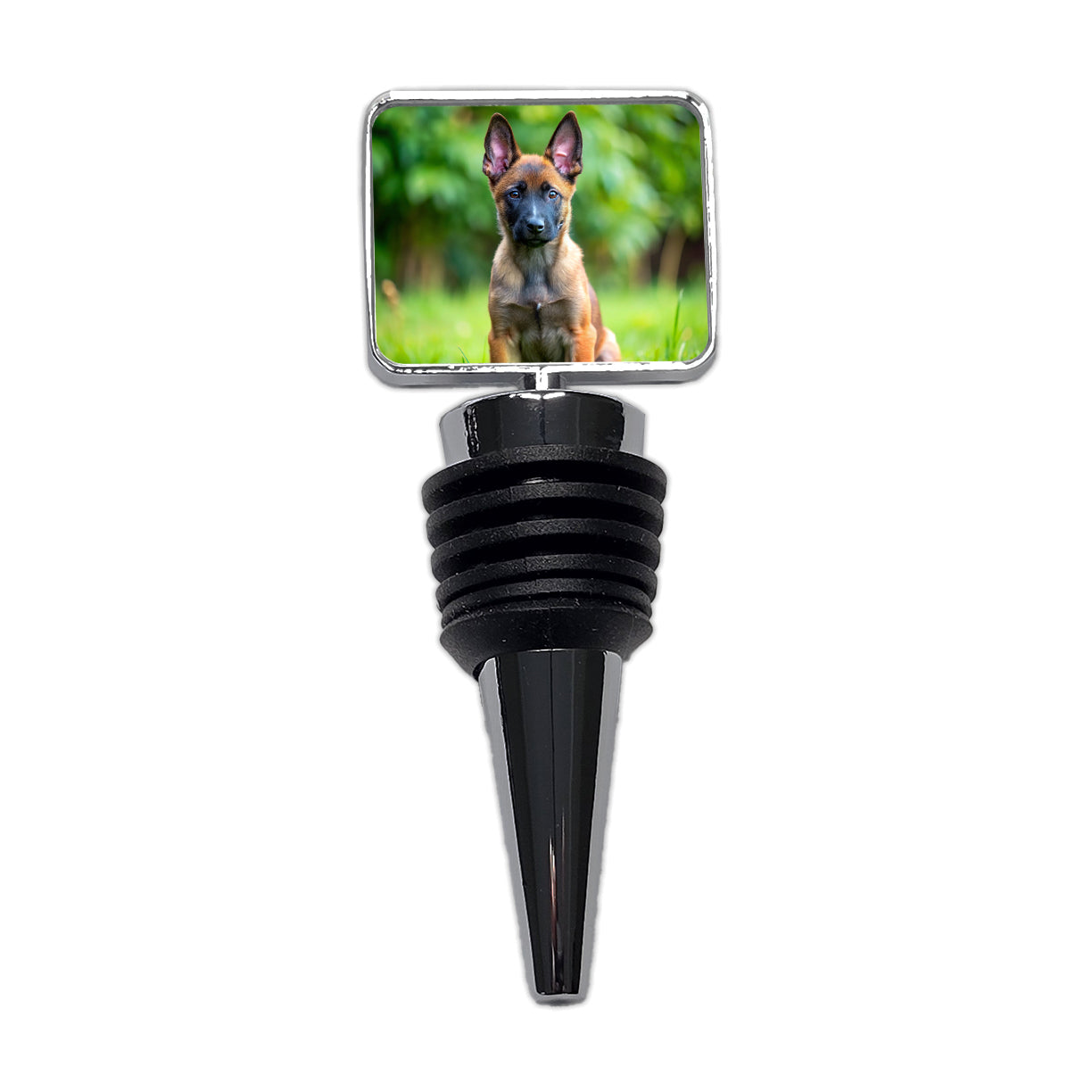 Belgian Malinois Dog Puppy Photo Wine Bottle Stopper