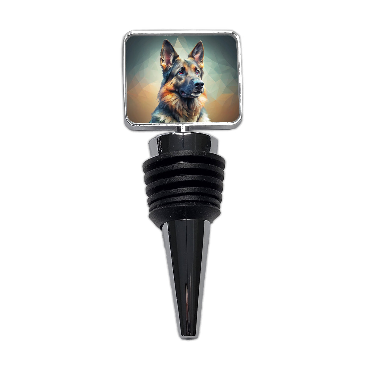 German Shepherd Dog Contemporary Art Wine Bottle Stopper