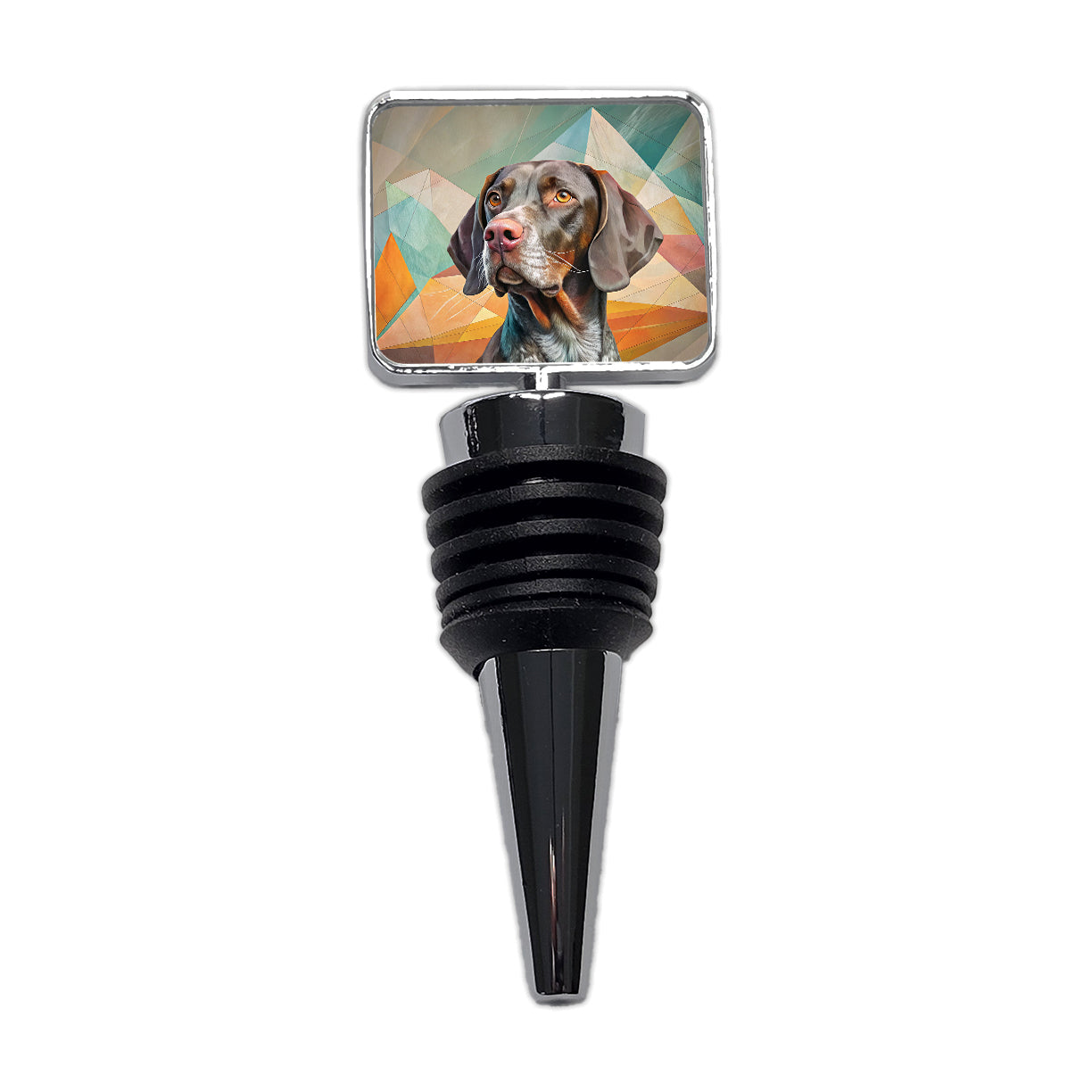 German Shorthaired Pointer Dog Contemporary Art Wine Bottle Stopper