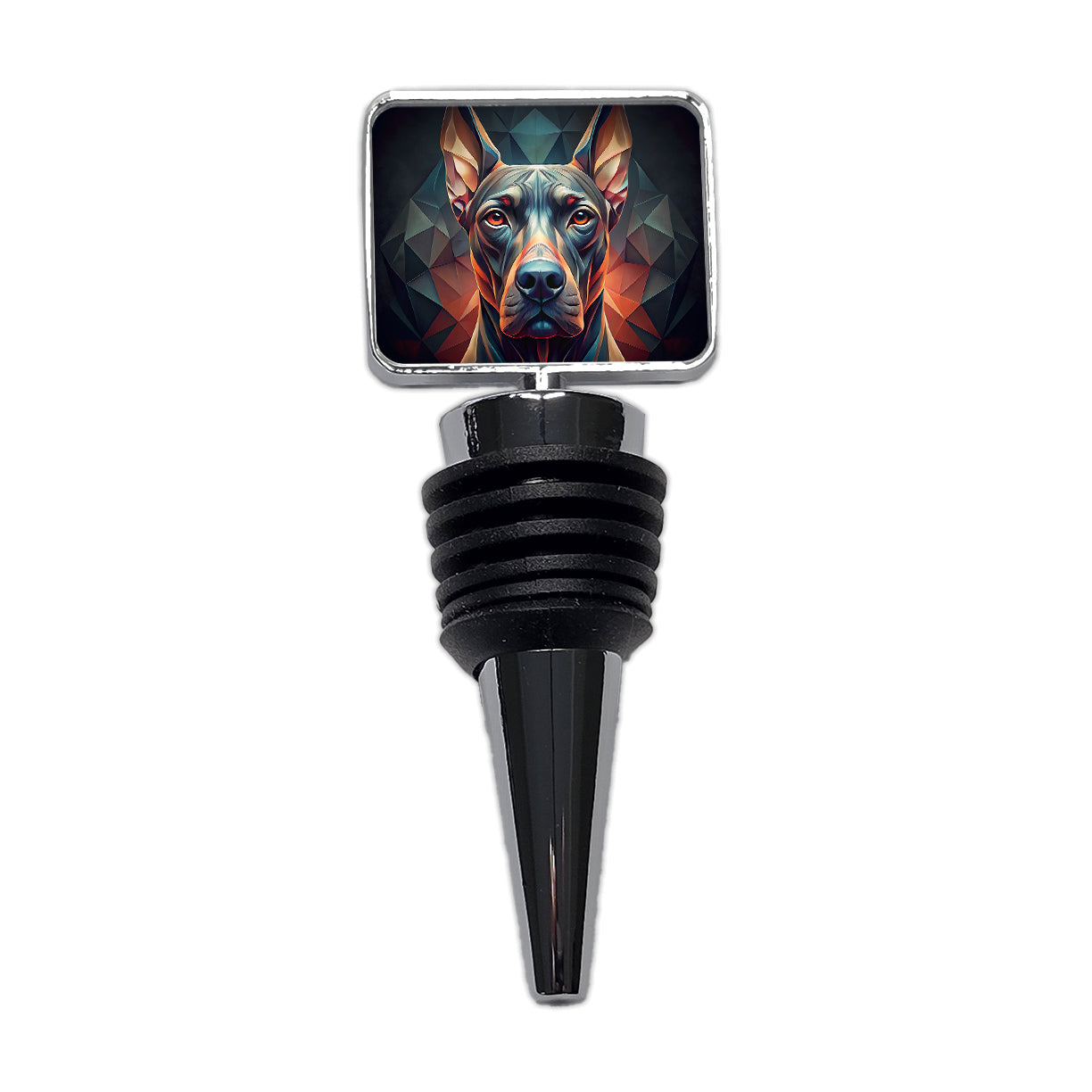 Great Dane Dog Abstract Stylized Art Wine Bottle Stopper