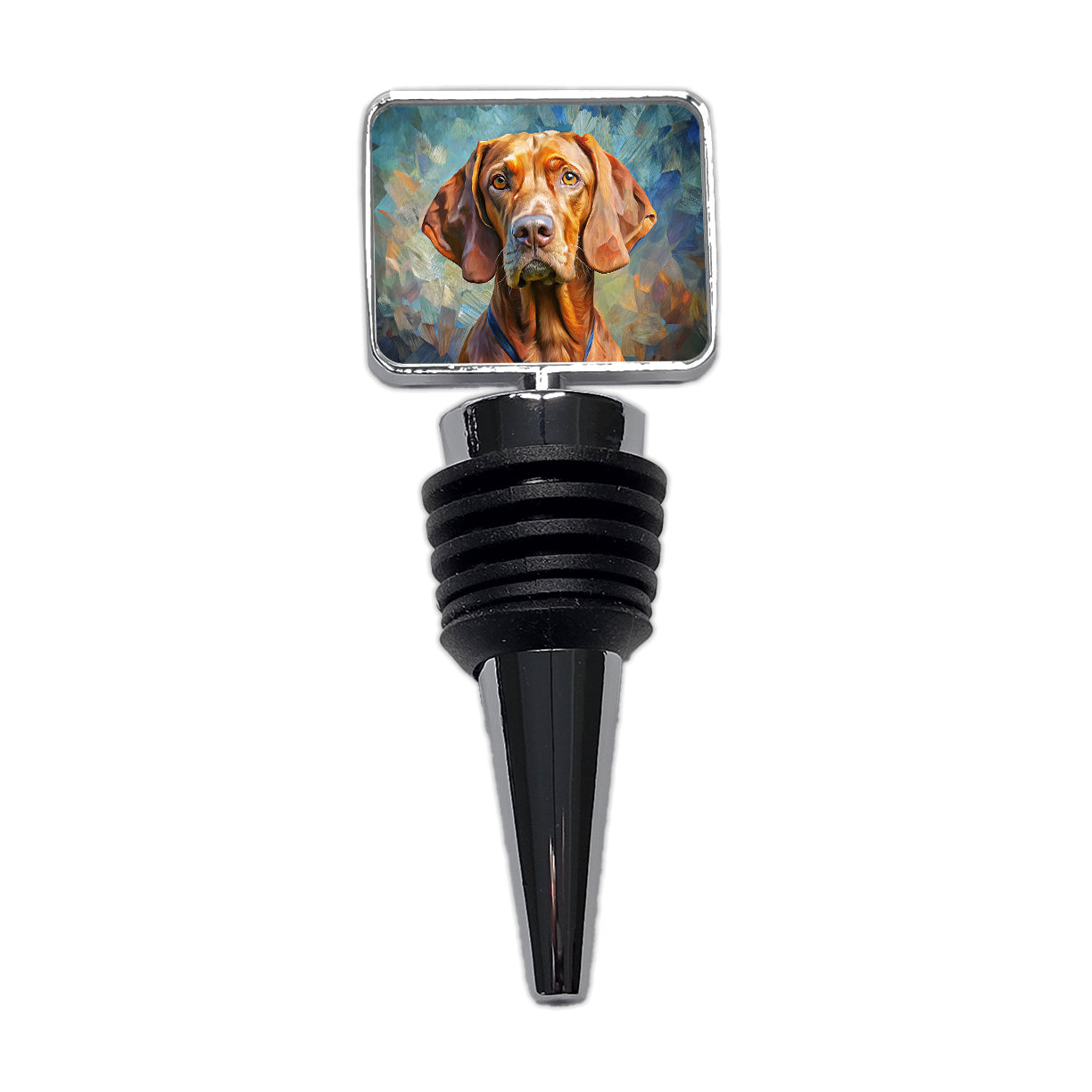 Vizsla Dog Expressionism Art Wine Bottle Stopper