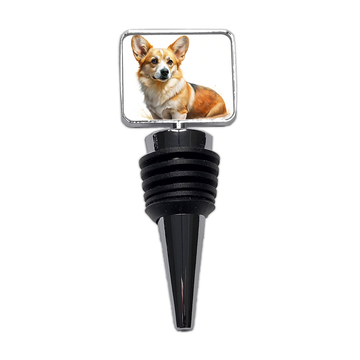 Corgi Cute Illustration Wine Bottle Stopper