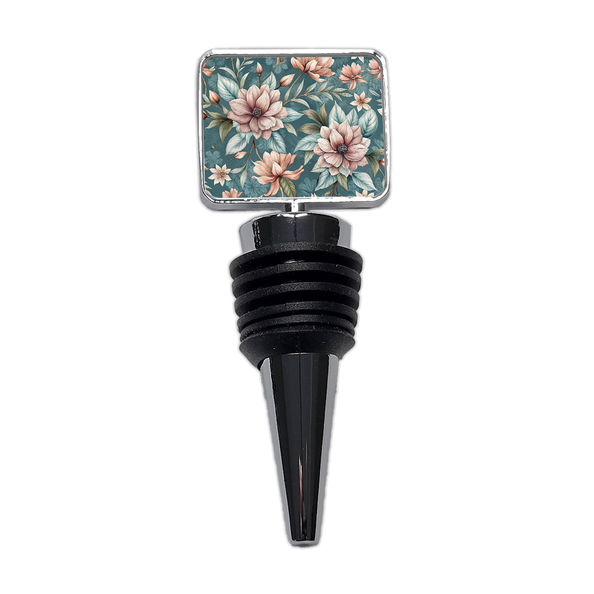 Minimalist Flowers Floral Pattern Wine Bottle Stopper