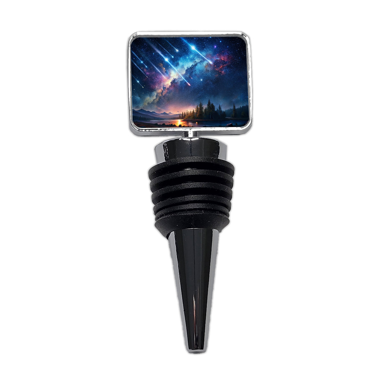 Sci-fi Colorful Meteor Shower Wine Bottle Stopper