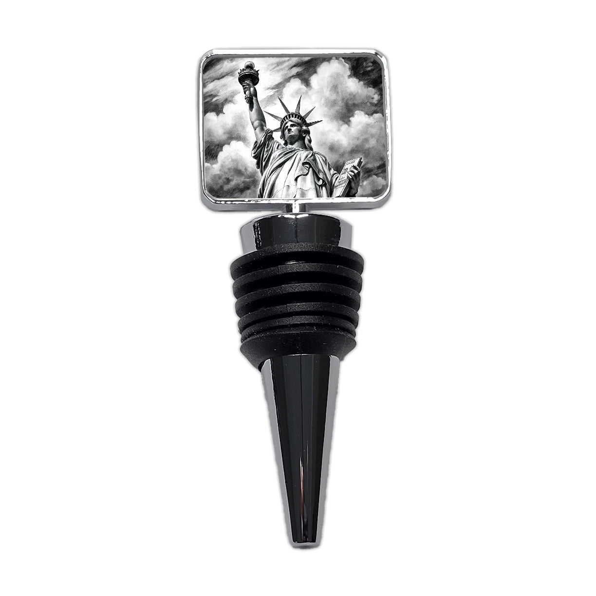 Sketch Of Statue Of Liberty New York City Wine Bottle Stopper