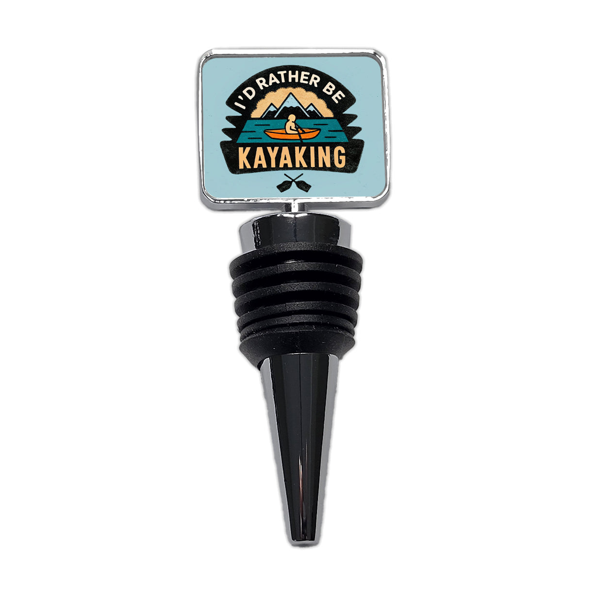 I'd Rather Be Kayaking Wine Bottle Stopper