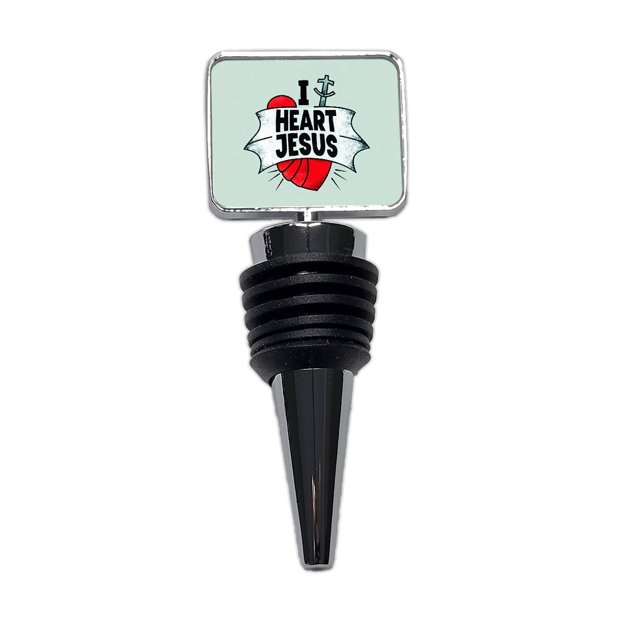 I Heart Jesus Love Wine Bottle Stopper