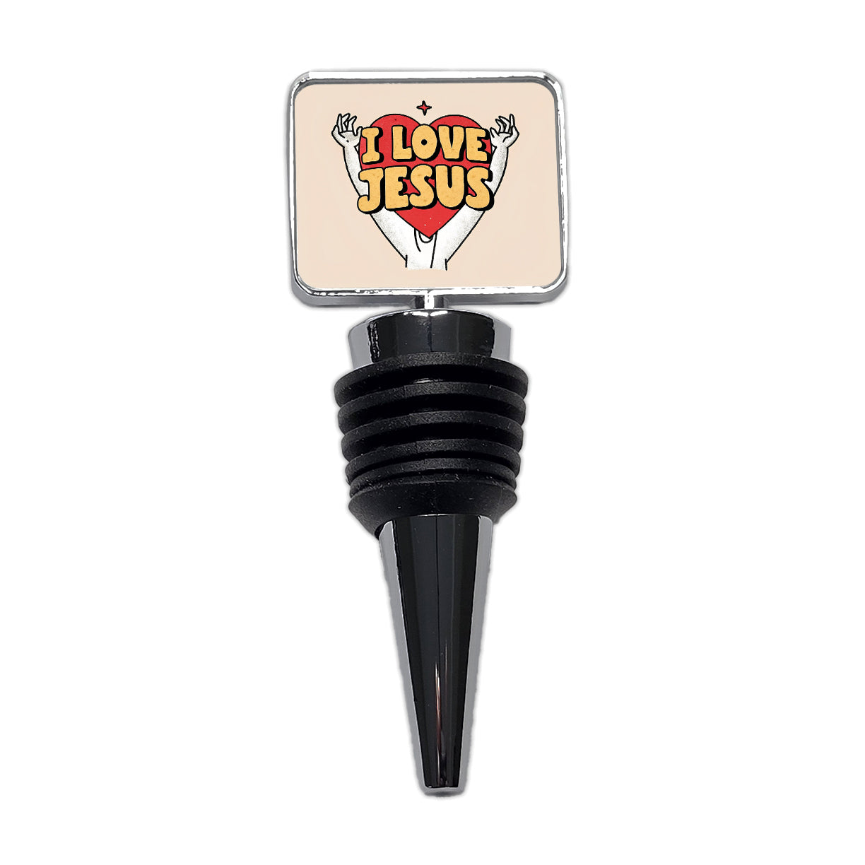 I Love Jesus Wine Bottle Stopper