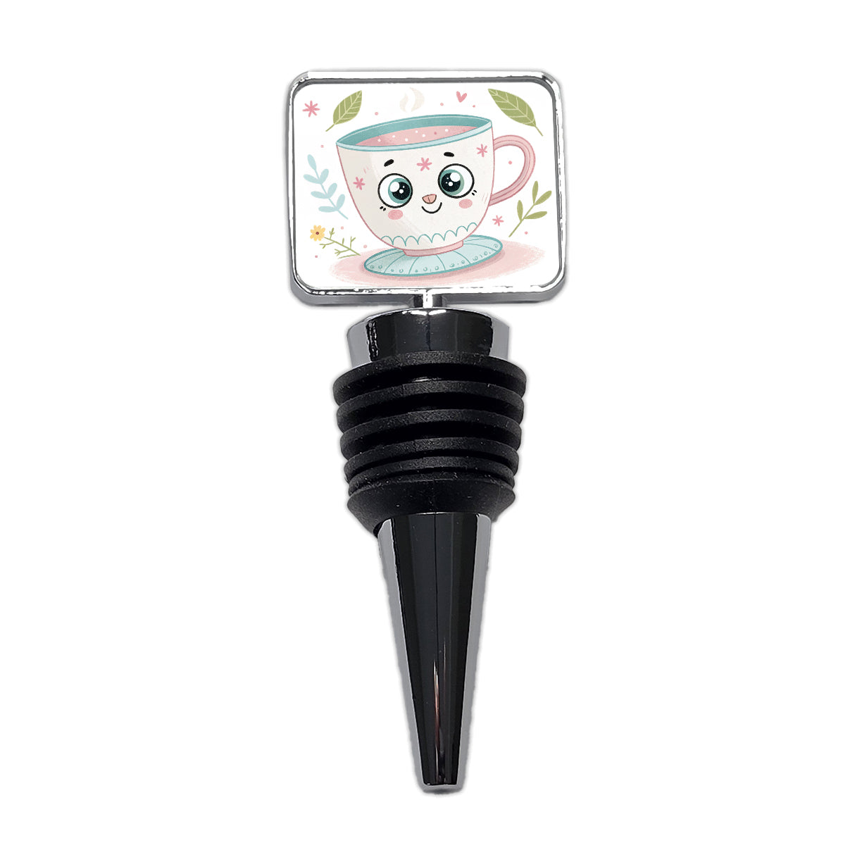 Kawaii Tea Cup Wine Bottle Stopper
