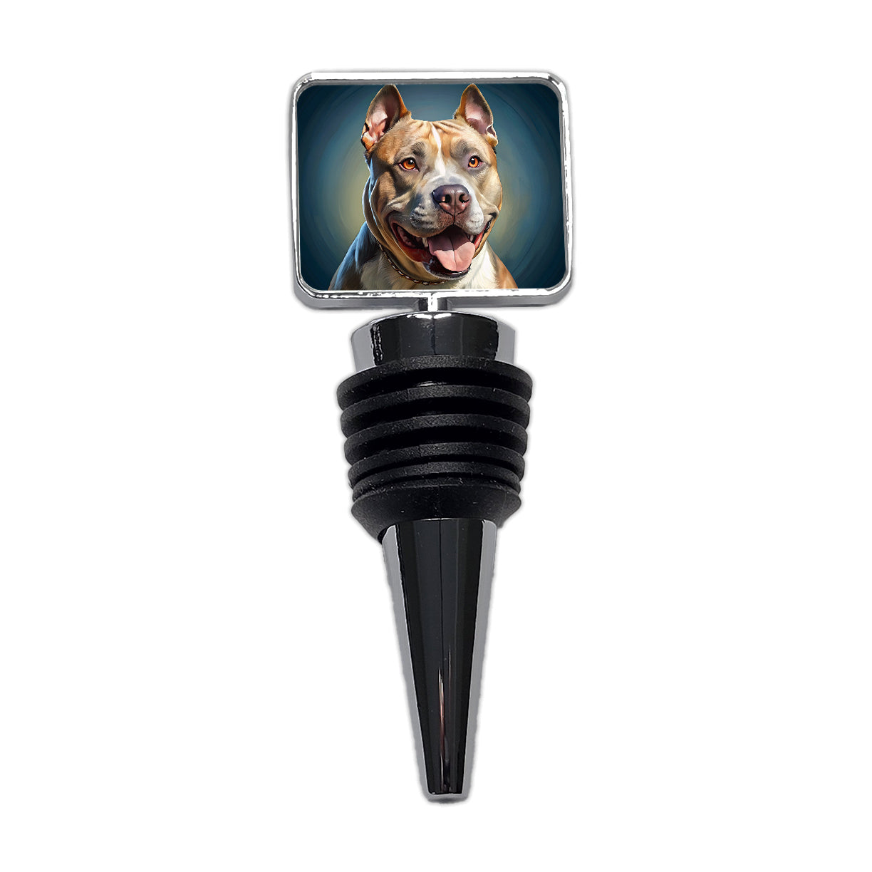 American Staffordshire Terrier Dog Illustration Wine Bottle Stopper