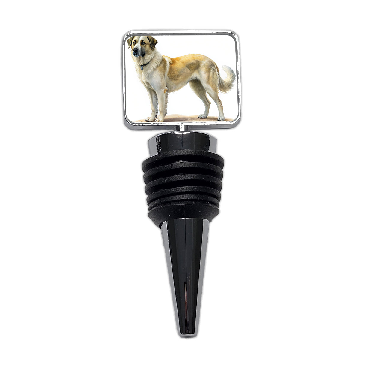 Anatolian Shepherd Dog Illustration Wine Bottle Stopper