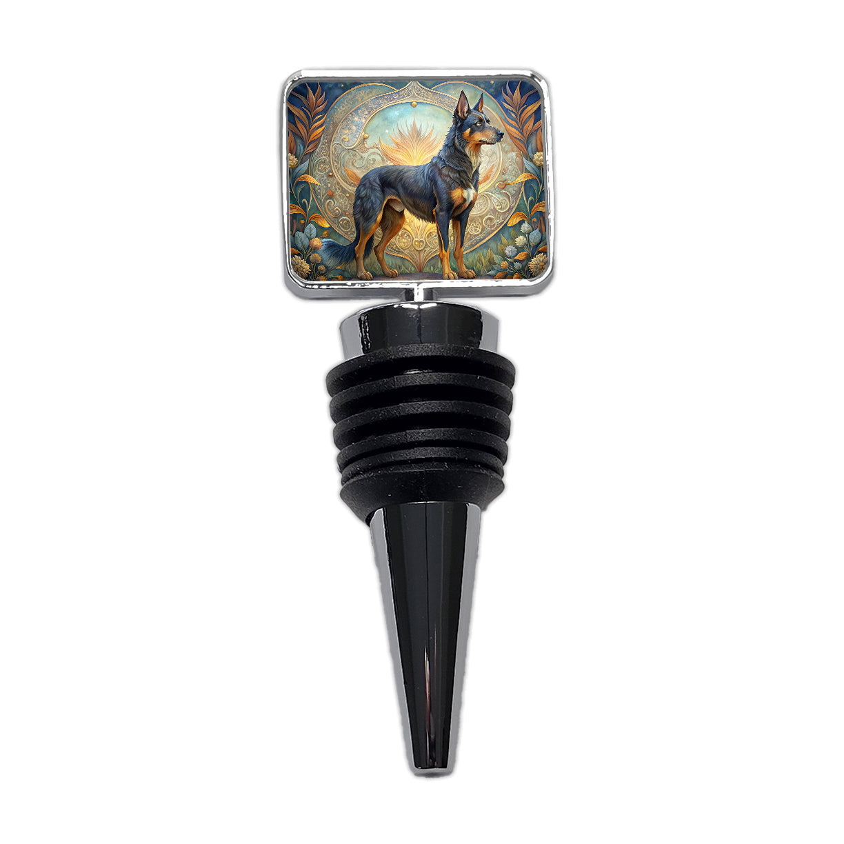Beauceron Dog Art Nouveau Wine Bottle Stopper