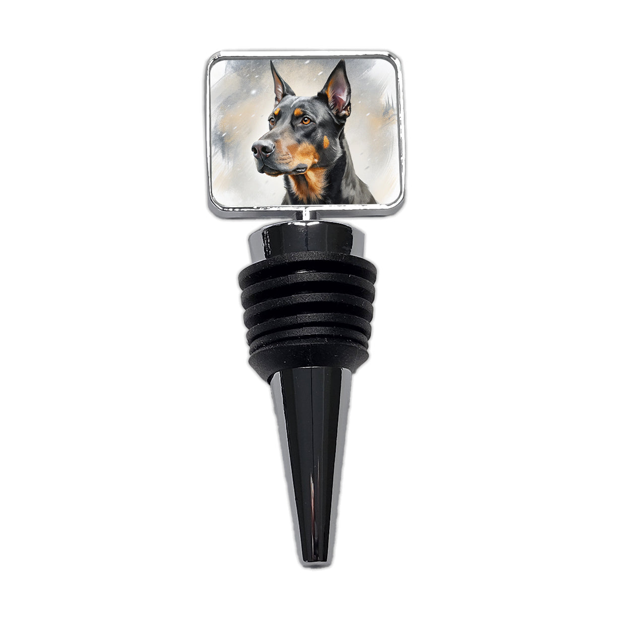 Beauceron Dog Illustration Wine Bottle Stopper