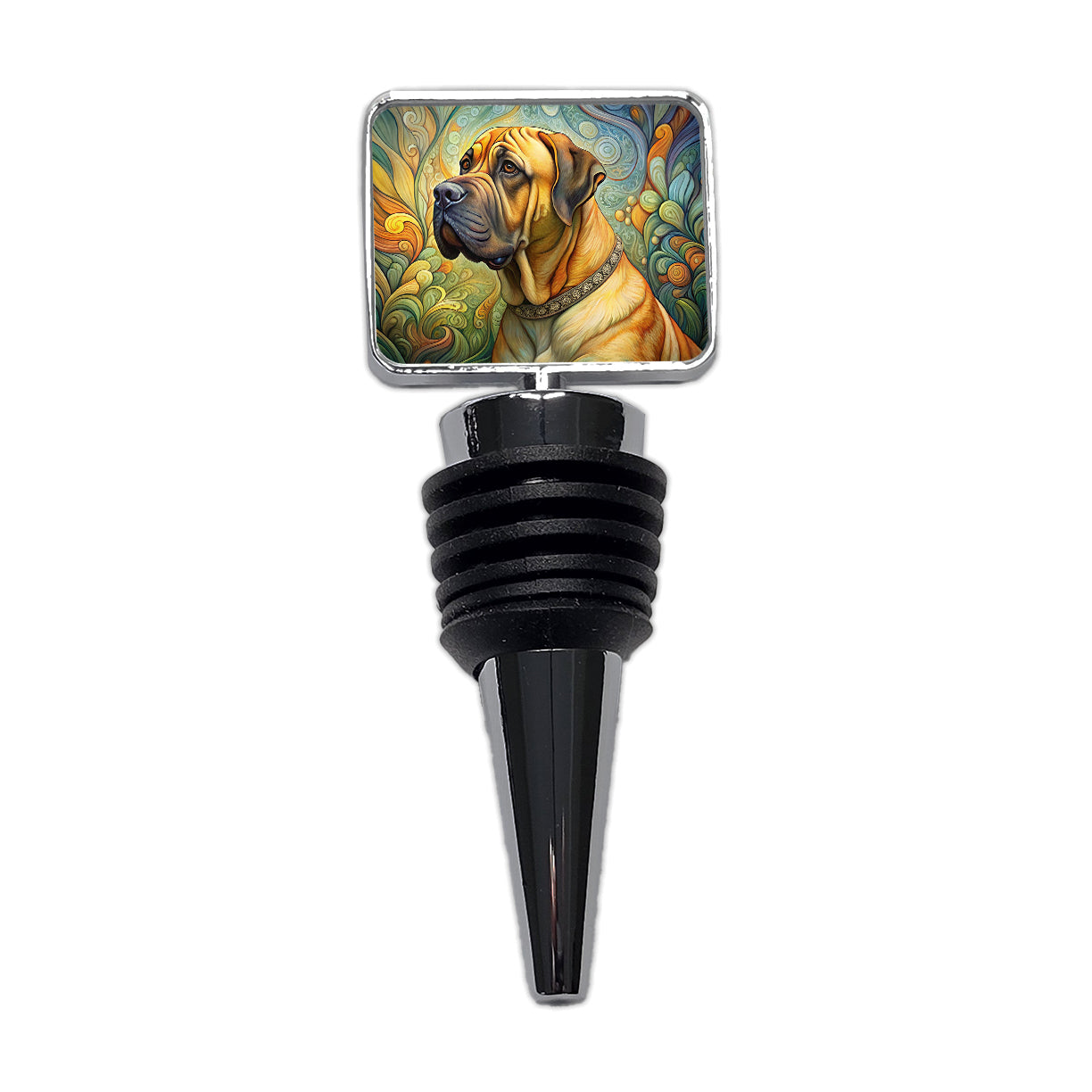 Boerboel Dog Art Nouveau Wine Bottle Stopper